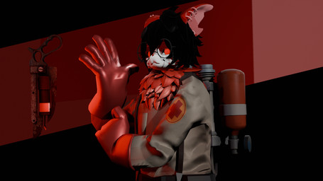 anthro male solo ubersaw team_fortress_2 valve medic_(team_fortress_2) 16:9 3d_(artwork) digital_media_(artwork) hi_res widescreen