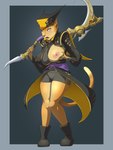 2014 angry areola big_breasts black_nose blush boots breasts clothed clothing feline female fur hair hat jacket littlenapoleon looking_down lynx mammal nipples open_mouth orange_fur orange_hair short_hair shorts solo standing thighs weapon yellow_fur
Rating: Questionable
Score: 5
User: Fur_in_the_dark
Date: April 16, 2014