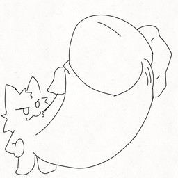 >:3 big_penis cheek_tuft facial_tuft genitals huge_penis humanoid_genitalia humanoid_penis hyper hyper_genitalia hyper_penis male masturbation penis solo tuft domestic_cat felid feline felis mammal 1:1 animated animated_gif line_art loop short_playtime
