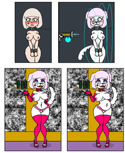 adepta_sororitas anthro bdsm blush bondage bound breasts female genitals human_to_anthro instant_transformation mind_control nipples pregnant pregnant_anthro species_transformation tail tongue tongue_out transformation vulva white_body nidrog warhammer_(franchise) warhammer_40000 canid canine canis domestic_dog human mammal comic hi_res
