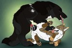animal_genitalia animal_penis animal_pussy black_body black_fur black_pawpads brown_body brown_fur canine_genitalia canine_penis canine_pussy duo eyes_closed female female_penetrated feral feral_on_feral feral_penetrated feral_penetrating feral_penetrating_feral front_view fur genitals grey_body grey_fur grey_pawpads knotting lying male male/female male_penetrating male_penetrating_female on_side open_mouth pawpads penetration penile penile_penetration penis penis_in_pussy pussy red_tongue sex side_view simple_background tongue tongue_out vaginal vaginal_penetration white_body white_fur killthe_demon canid canine mammal hi_res