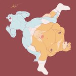 anal anal_penetration anthro areola back_muscles balls biceps blue_body blue_fur brown_areola brown_nipples butt clothing duo erection eyebrows footwear fur genitals humanoid_genitalia humanoid_penis looking_pleasured male male/male male_penetrated male_penetrating male_penetrating_male musclegut muscular muscular_male nipples nude nude_anthro nude_male orange_body orange_fur overweight pecs penetration penile penile_penetration penis penis_in_ass quads scar sex size_difference socks spread_butt spreading tan_body tan_fur thick_eyebrows trapezius white_body white_clothing white_footwear white_fur white_socks kakron_(artist) canid canine mammal species_request 1:1 animated hi_res short_playtime