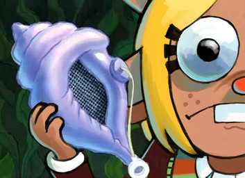 4_fingers anthro antlers big_eyes black_clothing black_eyes black_sweater black_topwear blonde_hair brown_body brown_ears brown_freckles brown_fur buckteeth checkered checkered_clothing checkered_topwear checkered_vest close-up clothed clothed_anthro clothed_female clothing conch eyelashes female female_anthro fingers freckled_face freckles fur green_clothing green_topwear green_vest hair holding_object holding_shell holding_toy horn humanoid_hands humor listening magic_conch mouth_closed pattern_clothing pattern_topwear pattern_vest pullcord purple_shell red_clothing red_nose red_topwear red_vest screencap shell solo speaker sweater sweater_vest teeth topwear toy vest white_dress_shirt iluvrabbitz third-party_edit deltarune nickelodeon spongebob_squarepants undertale_(series) noelle_holiday deer human mammal new_world_deer reindeer 2025 colored digital_media_(artwork) digital_painting_(artwork) lol_comments meme painting_(artwork) screencap_edit shaded