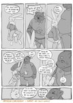 2024 absurd_res anthro back_wings bear biped blush clip_studio_paint_(artwork) clothed clothing comic dialogue digital_media_(artwork) duo english_text fur greyscale hair hi_res hug hugging_another lagomorph leporid male male/male mammal martindosent monochrome open_mouth overweight overweight_male rabbit simple_background size_difference speech_bubble tail text wings