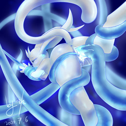 antennae_(anatomy) anthro anus black_eyes blurred_background bodily_fluids coiling_around_leg cum cum_in_vagina cum_inside cum_on_tentacle female female_anthro fur genital_fluids glowing glowing_cum long_ears nude nude_anthro nude_female penetration rear_view restrained restrained_arms restrained_by_tentacles simple_background slim_anthro slim_female tail tentacle_coil tentacle_in_vagina tentacle_penetration tentacles tentacles_on_anthro tentacles_on_female text unusual_bodily_fluids unusual_cum unusual_genital_fluids vaginal vaginal_penetration white_body white_fur ninebuttom microsoft ori_(series) xbox_game_studios ori_(ori) guardian_spirit mammal 1:1 2020 chinese_description dated signature