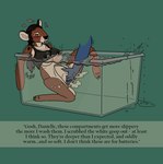 anal anal_fingering animate_inanimate anthro anus bath bathing black_hair blue_body blue_fur blush blush_lines bodily_fluids breasts brown_body clothed clothing comic cum danielle_(useful_bear) deer dialogue disembodied_hand drooling duo english_text eyes_closed female female/female fingering fur genital_fluids genitals hair heart_symbol indigo_(useful_bear) lagomorph leaking_cum leporid living_plushie long_hair mammal nipples partially_clothed penetrable_sex_toy plushie plushophilia ponytail pussy questionable_consent rabbit raised_clothing saliva sex_toy simple_background simple_coloring size_difference spots text tongue tongue_out twitching underwater useful_bear vaginal vaginal_fingering vaginal_fluids washing_another water waterline_view wet wet_body wet_clothing white_spots zipper