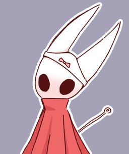 2_horns anthro big_horn black_eyes bow_panties bow_underwear cape cloak clothing earless empty_eyes female grey_background horn melee_weapon mouthless noseless outline panties pink_bow poncho red_cape red_cloak red_clothing red_poncho simple_background solo underwear underwear_on_head weapon white_clothing white_face white_horn white_outline white_panties white_underwear orenjipiiru hollow_knight_(franchise) team_cherry hornet_(hollow_knight) arthropod insect 2025 cel_shading half-length_portrait portrait shaded