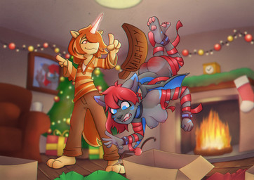 anthro bdsm bondage bound breasts butt_slap christmas_tree container corporal_punishment cup duo female fire gag holidays living_room magic mug nude paddle paddling plant slap spanking tail tinsel tree wrapping_paper sqwek christmas hasbro my_little_pony mythology dragon equid equine horse mammal mythological_creature mythological_scalie pony scalie hi_res