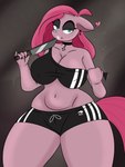 anthro female holidays solo sportswear lot_par friendship_is_magic halloween hasbro my_little_pony pinkamena_(mlp) pinkie_pie_(mlp) equid equine horse mammal pony 3:4 hi_res