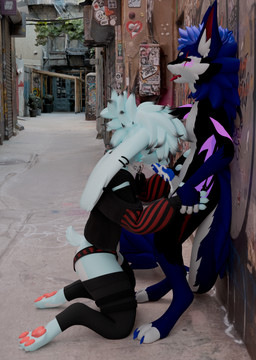 anthro bodily_fluids clothing cum duo ejaculation fellatio genital_fluids genitals hand_holding kneeling knot knotting male male/male oral outside outside_sex pawpads paws penile penis sex standing rombocat fluffy_ua novacat lagomorph leporid mammal novabeast rabbit 3d_(artwork) absurd_res digital_media_(artwork) hi_res