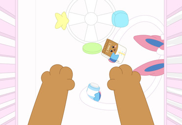 baby_mobile baby_powder bow_(anatomy) brown_body brown_fur crib diaper female feral feral_pov first_person_view fur holding_diaper nursery paws reaching reaching_out ribbons_(anatomy) touching_diaper young young_female 81yffulfmm nintendo pokemon eevee eeveelution generation_1_pokemon generation_6_pokemon pokemon_(species) sylveon absurd_res hi_res