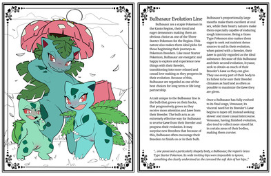 anthro bedroom_eyes biped blue_body border bulb cute_fangs dialogue evolutionary_family fangs featureless_chest female genitals green_body group narrowed_eyes plant red_eyes seductive semi-anthro size_difference standing teeth text trio vulva white_border yttriumi2f nintendo pokemon bulbasaur elemental_creature flora_fauna generation_1_pokemon ivysaur pokemon_(species) venusaur absurd_res english_text hi_res