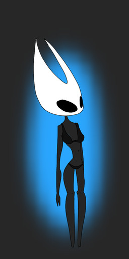 anthro black_eyes bra clothed clothing empty_eyes featureless_feet feet female mouthless navel panties solo underwear spaghettibananas hollow_knight_(franchise) team_cherry hornet_(hollow_knight) arthropod insect 2019 digital_media_(artwork) hi_res source_request