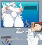 anthro big_breasts breasts curvy_figure duo embarrassed female huge_breasts hyper hyper_breasts larger_anthro larger_female male nipples size_difference smaller_human standing text thick_thighs voluptuous wide_hips conditional_dnp zp92 nintendo pokemon rage_comic hilbert_(pokemon) generation_5_pokemon human legendary_pokemon mammal pokemon_(species) reshiram absurd_res comic english_text hi_res meme