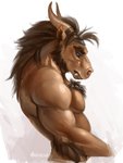 anthro brown_hair fur hair male solo akineza mythology dragon furred_dragon furred_scalie mythological_creature mythological_scalie scalie 2020 digital_media_(artwork) hi_res