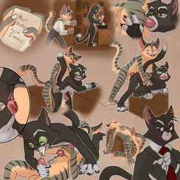 69_position afterglow all_fours anal anal_penetration anthro anthro_on_anthro anthro_penetrated anthro_penetrating anthro_penetrating_anthro anus biped black_body black_fur bodily_fluids box clothing container countershading cum cum_in_mouth cum_inside cum_on_tongue doggystyle duo erection eyewear from_behind_position fur genital_fluids genitals gentleman glasses intraspecies inviting licking male male/male male_penetrated male_penetrating male_penetrating_male moan mutual_oral necktie note nude oral oral_penetration orgasm passionate paws penetration penile penis rimming rimming_69 sex suit tail tired tongue tongue_out killioma lackadaisy mordecai_heller rocky_rickaby domestic_cat felid feline felis mammal tuxedo_cat 1:1 2019 absurd_res digital_media_(artwork) hi_res