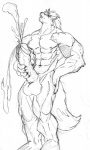 abs anthro athletic balls biceps big_muscles big_penis biped bodily_fluids cum cumshot ejaculation erection eyes_closed flexing fur genital_fluids genitals humanoid_genitalia humanoid_penis male masturbation muscular muscular_anthro muscular_male nipples nude orgasm pecs penile penile_masturbation penis pose presenting shumir solo standing tail thick_penis vein da2p galen canid canine canis mammal wolf monochrome sketch