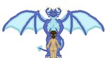 abdominal_bulge anthro belly big_breasts breasts crouching duo egg female male male/female oviposition size_difference transformation unbirthing vaginal vore lunalyst mythology istara_(istelthedragon) cobra dragon human mammal mythological_creature mythological_scalie reptile scalie snake animated short_playtime