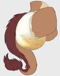 anthro bodily_fluids brown_body brown_fur brown_mane clothed clothing diaper diaper_only fur genital_fluids male mane simple_background solo tail_mane topless unclean_diaper urine used_diaper wearing_diaper wet_diaper wetting wetting_diaper white_background lazerpawz mythology starbuck dragon furred_dragon furred_scalie mythological_creature mythological_scalie scalie 2024 4:5 alternate_version_at_source hi_res