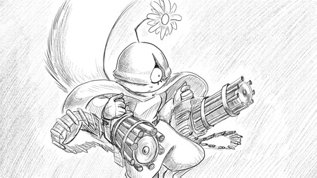 anthro armor boots bullet bullet_belt bullet_case clothing coat cracked dual_wielding female flower footwear gatling_gun gloves gun handwear headgear helmet holding_object holding_weapon machine_gun military_uniform minigun plant ranged_weapon shoes solo topwear uniform weapon dragonweirdo daisy_(dragonweirdo) mammal rodent sciurid tree_squirrel hi_res