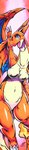 anthro blue_eyes breasts claws eyelashes featureless_breasts featureless_crotch female hoen looking_at_viewer membrane_(anatomy) membranous_wings navel non-mammal_breasts open_mouth orange_body orange_skin solo tail tongue wings 025aki mythology nintendo pokemon charizard dragon generation_1_pokemon generation_6_pokemon mega_charizard mega_charizard_y mega_evolution mythological_creature mythological_scalie pokemon_(species) reptile scalie 2023 absurd_res dated hi_res long_image signature tall_image