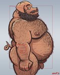 5_fingers anthro arm_hair bald balls beard belly belly_hair belly_overhang big_belly black_beard black_facial_hair black_hair body_hair butt butt_hair chest_hair curled_tail facial_hair fat_rolls fingers flaccid foreskin fupa genitals golden_ratio grey_background greying_hair hair hairy hairy_hands happy_trail leg_hair looking_at_viewer male math mathematics mature_male moobs musclegut muscular muscular_male nipples nude overweight overweight_anthro overweight_male penis pink_body porcine_tail pubes side_view simple_background slightly_chubby slightly_chubby_male solo standing tail nanoff joe_(nanoff) domestic_pig mammal suid suina sus_(pig) 2024 4:5 hi_res signature