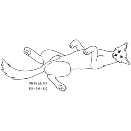 animal_genitalia balls eunuch feral genitals looking_at_viewer lying male on_back presenting sheath simple_background solo spread_legs spreading white_background urbanhermit canid canine canis domestic_dog mammal 1985 black_and_white dated monochrome