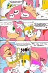 amy_rose anthro anus breasts canid canine comic dialogue duo english_text eulipotyphlan female fox genitals hedgehog karate_akabon male male/female mammal miles_prower nipples nude oral pink_body profanity pussy sega sex sonic_the_hedgehog_(series) spread_legs spreading text