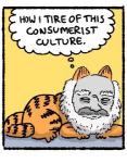 2018 beard brown_hair comic dialogue domestic_cat english_text facial_hair felid feline felis garfield_(series) garfield_the_cat hair julia_kaye karl_marx low_res mammal mustache newspaper not_furry solo text what