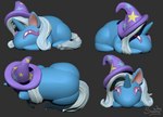 buns chibi female feral hair hair_bun multiple_angles smile solo sunny_way friendship_is_magic hasbro my_little_pony trixie_(mlp) equid equine horse mammal pony unicron 3d_(artwork) digital_media_(artwork) zbrush_(artwork)