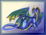 blue_body feral male membrane_(anatomy) membranous_wings solo tail wings jirlae european_mythology mythology athus_(character) dragon mythological_creature mythological_scalie scalie western_dragon blue_theme