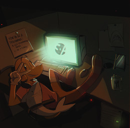 anthro bottomless clothed clothing detailed_background femboy gloves handwear looking_at_viewer male one_eye_closed red_clothing red_topwear shirt smile solo t-shirt topwear white_clothing white_gloves white_handwear wink winking_at_viewer conditional_dnp thewitchofart glitch_productions ikea jaws_(film) monster_energy programming_socks the_amazing_digital_circus universal_studios blahaj scratch_(tadc) bird_dog canid canine canis domestic_dog hunting_dog labrador mammal retriever absurd_res hi_res