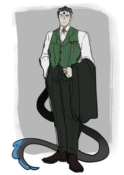 bottomwear chain clothing eyebrows footwear hair historical historical_clothing historical_european_clothing male pants ring shirt shoes simple_background solo tail topwear vest starfleetrambo siren_and_scientist anders_(starfleetrambo) animal_humanoid felid felid_humanoid humanoid mammal mammal_humanoid hi_res sketch