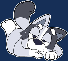 3_fingers 3_toes anthro arms_bent bedroom_eyes big_butt big_eyes biped black_body black_ears black_fur black_tail blue_eyes blue_nose butt cheek_tuft dark_body dark_fur eyebrows eyelashes facial_tuft feet female fingers fur fur_tuft gloves_(marking) grey_body grey_ears grey_fur grey_inner_ear grey_tail half-closed_eyes hand_under_chin heterochromatic_ears iris leg_markings legs_up light_body light_fur light_markings looking_at_viewer lying markings mature_anthro mature_female mouth_closed multicolored_body multicolored_fur multicolored_tail narrowed_eyes no_pupils nude nude_anthro nude_female on_front outline plantigrade pose seductive simple_background smile smiling_at_viewer smirk smirking_at_viewer snout socks_(marking) solo tail thick_eyebrows three-quarter_view toes transparent_background tuft two_tone_tail white_body white_eyebrows white_fur white_markings white_outline white_sclera shenhibiki bluey_(series) trixie_heeler australian_cattle_dog canid canine canis cattledog domestic_dog herding_dog mammal pastoral_dog 2026 alpha_channel digital_drawing_(artwork) digital_media_(artwork) pinup