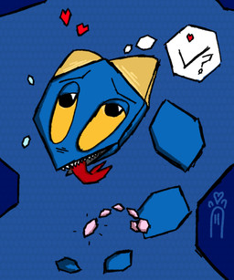 abstract_background aroused balls blue_background blue_body bodily_fluids body_size_growth check_mark cursed_image fangs feral forked_tongue genitals growth heart_symbol hearts_around_head hexagon holidays humor lidded_eyes male simple_background size_transformation solo sweat sweatdrop teeth thought_bubble tongue transformation video_game_reference yellow_ears yellow_eyes snufflesnuf april_fools'_day e621 snek_(e621) digital_creature reptile scalie snake 5:6