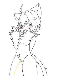 anthro bodily_fluids embarrassed female female_peeing genital_fluids peeing solo standing standing_pee urine watersports young cassis felid feline felis mammal aliasing animated digital_media_(artwork) hi_res