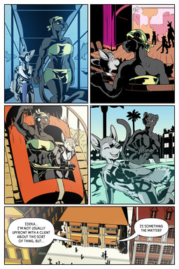 ambiguous_gender amusement_ride anthro aquarium breasts building claws dialogue female group hand_holding lens_flare nude outside palm_tree pawpads plant playing roller_coaster swimming tattoo text tree vivarium rick_griffin ideka sakitori ambiguous_species canid canine canis cetacean dolphin mammal marine panthera toothed_whale wolf 2024 2:3 comic english_text hi_res