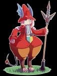 anthro bow_ribbon claws clothed clothing female green_eyes hat headgear headwear huge_hips huge_thighs hyper hyper_hips hyper_thighs melee_weapon polearm red_clothing red_hat red_headwear solo spear thick_thighs toe_claws weapon wide_hips lowkey final_fantasy final_fantasy_ix square_enix freya_crescent burmecian mammal rodent 2019 alpha_channel