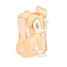 anthro clothing female floppy_ears gloves gloves_only handwear handwear_only heart_eyes heart_symbol loli looking_at_viewer looking_back looking_back_at_viewer lop_ears mostly_nude simple_background sitting solo white_background young young_anthro young_female kurikuriart sega sonic_the_hedgehog_(series) cream_the_rabbit lagomorph leporid mammal rabbit 1:1 hi_res unavailable_at_source