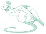 albino anthro anus bald breasts butt eyewear female fur genitals glasses plump_labia pussy simple_background slim smile solo white_body white_fur seamen smekbo olga_hulhova mammal mouse murid murine rodent digital_media_(artwork) monochrome sketch