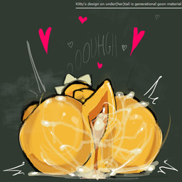 alternate_universe anthro anus armless big_anus big_butt bodily_fluids bubble butt crouching_reverse_cowgirl cum cum_bubble cum_from_ass cum_from_vagina cum_in_ass cum_in_vagina cum_inside darkened_anus disembodied_penis duo erection excessive_cum excessive_genital_fluids female genital_fluids genitals heart_symbol huge_butt huge_thighs humanoid_genitalia humanoid_penis looking_away male male/female nude nude_female penetration penis rear_view scales simple_background solo_focus steam tail_anus text thick_thighs vaginal vaginal_penetration vulva yellow_body yellow_scales qwpeowqpe under(her)tail undertale undertale_(series) kitty_(under(her)tail) monster_kid dinosaur lizard monster prehistoric_species reptile scalie 1:1 digital_drawing_(artwork) digital_media_(artwork) english_text hi_res