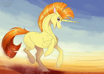 feral gallop happy horn male open_mouth reward running savanna sky smile solo sunny sunny_way hasbro my_little_pony mythology sunspot_(mlp) equid equine mammal mythological_creature mythological_equine unicorn hi_res
