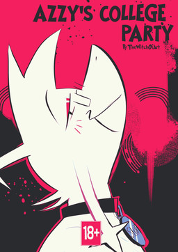 anthro black_outline college femboy makeup male outline pink_outline school solo text conditional_dnp thewitchofart witchtheghost deltarune undertale undertale_(series) asriel_dreemurr boss_monster_(undertale) absurd_res cover cover_art english_text hi_res