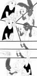 2016 absurd_res anthro canid canine clothed clothing comic disney english_text fox fur hi_res inter_schminter lagomorph leporid male mammal max_midnight monochrome nick_wilde rabbit red_fox spintherella text true_fox zootopia