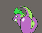 anthro balls big_butt butt genitals green_eyes male purple_body shaking_butt solo thick_thighs toony demyxanthony_artist friendship_is_magic hasbro my_little_pony mythology spike_(mlp) dragon mythological_creature mythological_scalie scalie animated animation_meme digital_drawing_(artwork) digital_media_(artwork) frame_by_frame loop meme no_sound short_playtime webm