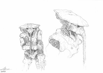 ambiguous_gender cable horror_(theme) not_furry proboscis_(anatomy) simple_background solo trunk_(anatomy) white_background wire plastiboo godhusk the_hand_(godhusk) humanoid monster vessel_(godhusk) monochrome official_art