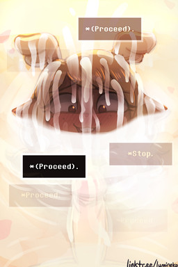 2_horns anthro biped blonde_hair blush blush_lines bodily_fluids brown_body cum cum_covered cum_in_hair cum_on_face cumshot duo ejaculation erection excessive_cum excessive_genital_fluids eyebrows female first_person_view genital_fluids genitals glans hair horn human_on_anthro interspecies looking_at_another looking_at_genitalia looking_at_partner looking_at_partner's_penis looking_at_penis male male/female male_pov medium_hair messy nude open_mouth partially_submerged penis pigtails standing_in_water sunset teeth text text_box water young young_anthro young_female young_on_young lumineko deltarune undertale_(series) kris_dreemurr noelle_holiday deer human mammal new_world_deer reindeer 2026 2:3 english_text