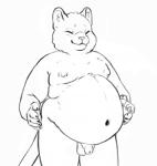 anthro balls belly belly_bounce circumcised claws ear_tuft eyes_closed flaccid fur genitals humanoid_genitalia humanoid_hands humanoid_penis jiggling male navel nipples nude overweight overweight_anthro overweight_male paws penis simple_background slightly_chubby smile solo standing tuft white_background chubby-shark jameel domestic_cat felid feline felis mammal 2019 2d_animation animated digital_media_(artwork) frame_by_frame low_res short_playtime