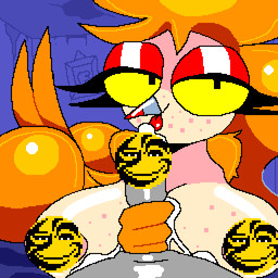 anthro big_breasts big_butt big_penis bodily_fluids bouncing_breasts breasts butt butt_jiggle covered_nipples covered_penis cum cumshot ejaculation eyelashes female freckled_breasts freckled_face freckles genital_fluids genitals glistening glistening_body glistening_breasts glistening_butt glistening_eyelids handjob huge_breasts jiggling lips lipstick long_eyelashes makeup male male/female penile penis pixelated sex thick_lips insaniousjaydonius darcy_(insaniousjaydonius) avian bird owl potoo 1:1 animated censored digital_media_(artwork) loop pixel_(artwork) pixel_animation