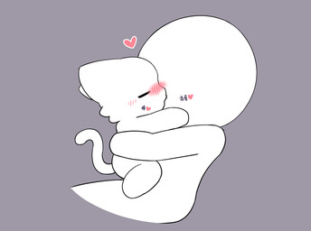 adult_on_young age_difference anthro blush duo eyes_closed female grey_background heart_symbol hug human_on_anthro interspecies kiss_on_lips kissing love making_out male male/female nude nude_anthro on_lap simple_background simple_coloring sitting sitting_on_another sitting_on_lap straddling tail text young young_female younger_female hayang_(ha_yan9) domestic_cat felid feline felis human mammal korean_text
